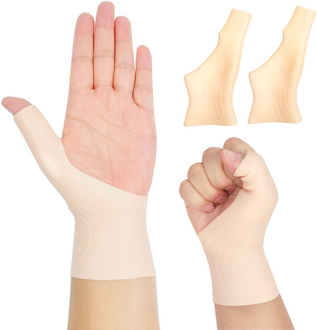 두리커머스 실리콘 손목 보호대 살구색, 8개