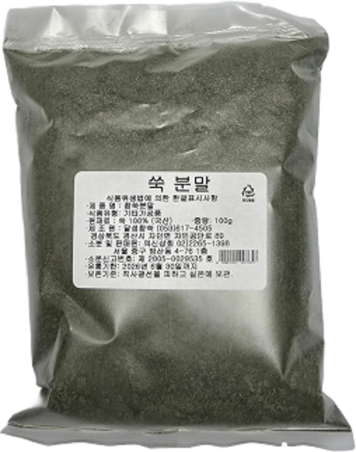 이든] 달성 참 쑥분말[국산] 쑥떡 떡용 소포장 쑥가루, 100g, 2개