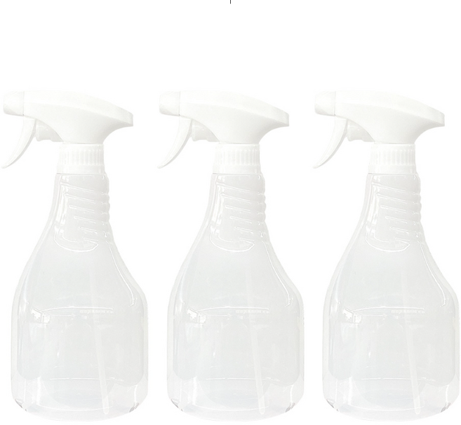 국내산 고급 가정용 안개분사 스프레이 분무기 반투명 초미세 물뿌리개 공병 750ml, 4개