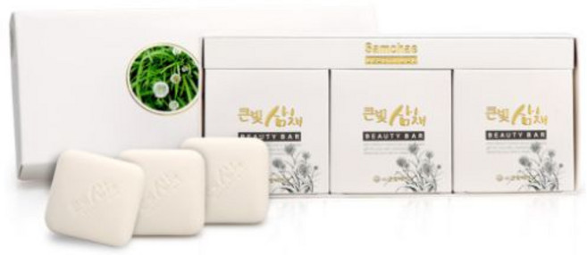 바바비누 삼채비누 120g, 3개