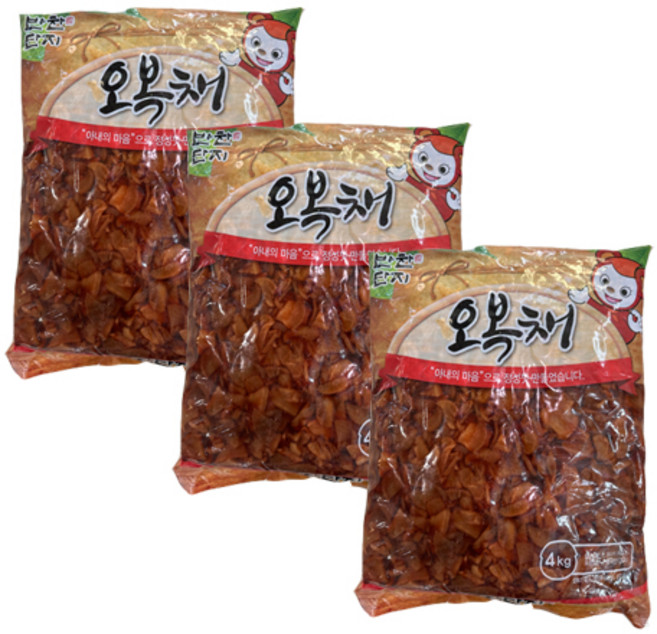 반찬단지 오복채 4kg 1박스 3개
