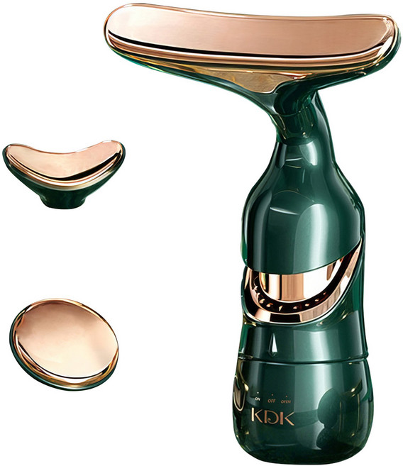 RUNHome 얼굴 마사지기 케어 리프팅 턱선리 주름 턱 브이라인 땡김이, 1개, 그린