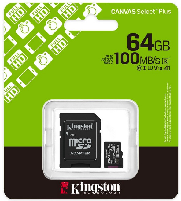 Kingston Canvas Select Plus microSD KTCS3 記憶卡 64GB 代理商公司貨, 1個
