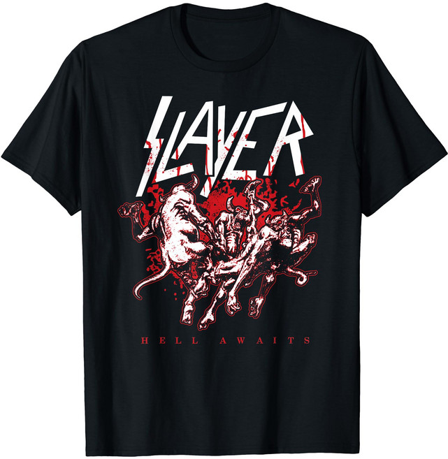 Slayer Hell Awaits Graphic Demons 티셔츠