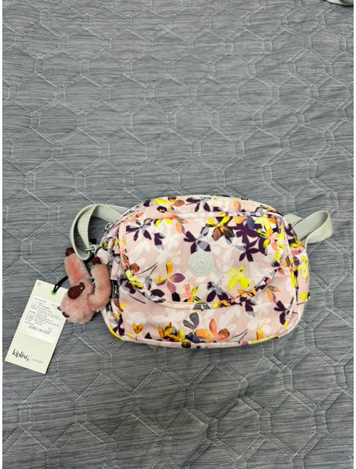 Kipling 渲染彩繪花卉斜背包