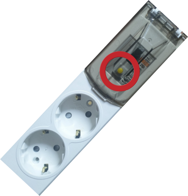 에어컨용 에어콘전용 고용량 멀티탭 누전차단, 3m, 누전차단형, 2구, 1개, 화이트