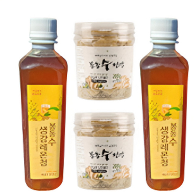 (선물세트) 봉동 수편강 200g + 생강진레몬청500ml 선택2번세트, 1개