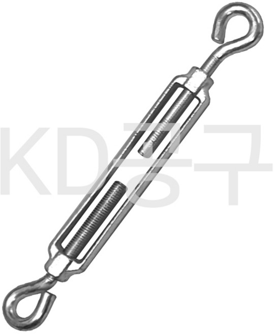 KD공구 주물 턴버클 와이어턴버클 와이어로프 장력조절 와이어조절, 1개, 3/16