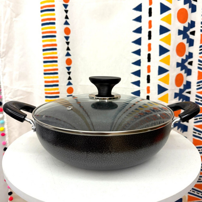 탕 냄비 국수 매운탕 샤브샤브, 1개, 블랙, 34cm