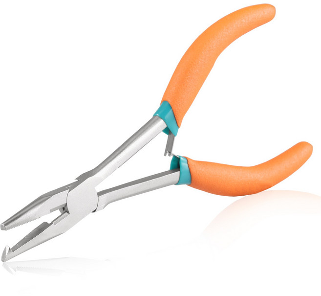 SPEEDWOX 익스텐션 롱노우즈 플라이어 미니 롱노즈 플라이어 스플릿 링 플라이어 열고리 플라이어 낚시 플라이어, 1개