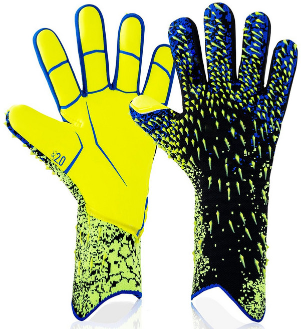 골키퍼장갑 남자축구장갑 축구 골키퍼 장갑 트레이닝용 골키퍼 장갑 유소년 축구 골키퍼 장갑 강한 그립을 가진 골키퍼 장갑 포함하다, 1세트, 초록의