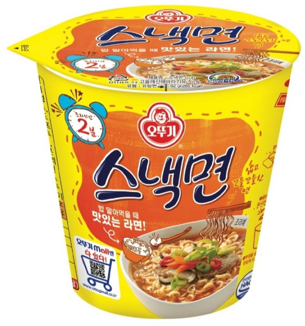 오뚜기 스낵면 컵 6개 1세트, 10개