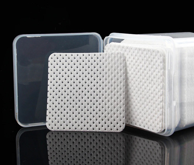 네일솜 화장솜 젤 와이퍼 먼지없는솜 용기포함 !! 몽당네일 젤클렌저, 200개