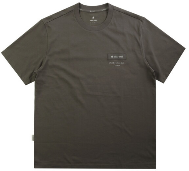 [스노우피크] 공용 에어로쿨 우븐 패치 반팔 티셔츠 S26MUFTS24 DK