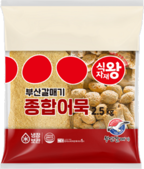 식자재왕 부산갈매기 종합어묵, 2개, 2.5kg