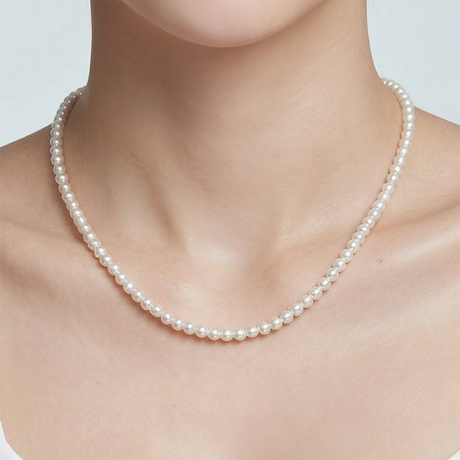 레베르 데일리 여성 클래식 진주 베이직 패션 목걸이