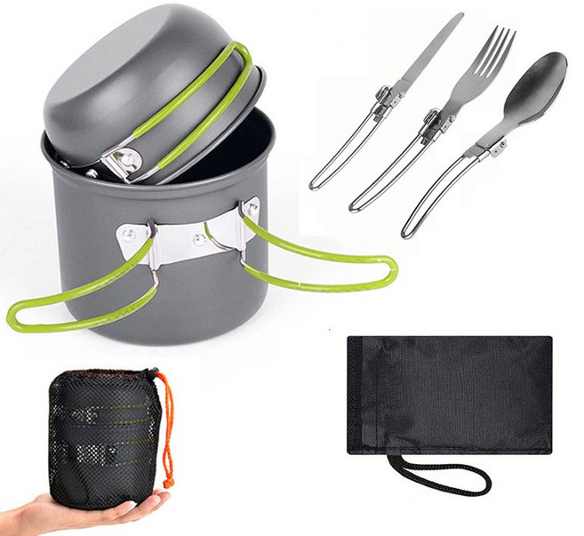 아웃도어 갬핑용 야외 싱글용 코펠세트 냄비 1인용, 냄비세트, 1개, 냄비세트 * 1개