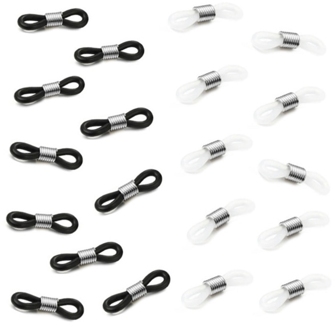 안경줄 안경고리 20개 선글라스줄 부자재 마스크줄 스트랩 홀더 줄고리 안경끈재료