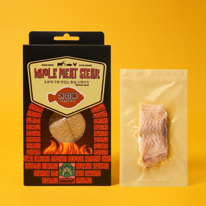 배드펫 강아지 고양이 통살 스테이크 국내산, 5개, 25g, 가자미