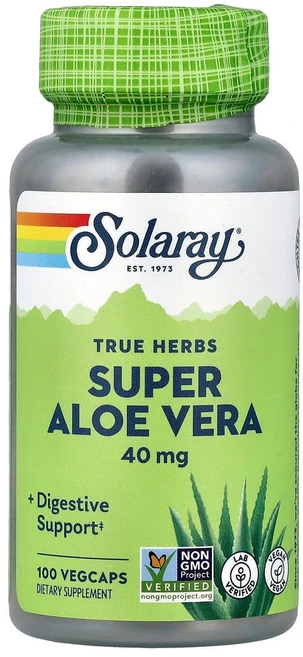 솔라레이 True Herbs 슈퍼 알로에베라 8000mg 베지 캡슐 100정, 1개 - 쿠팡