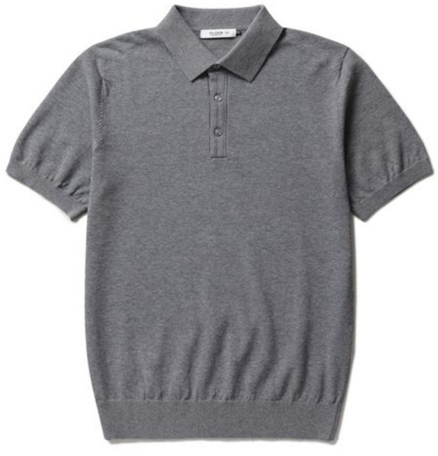 올젠 남성 솔리드 반팔 카라티 ZOF3ET1303GR