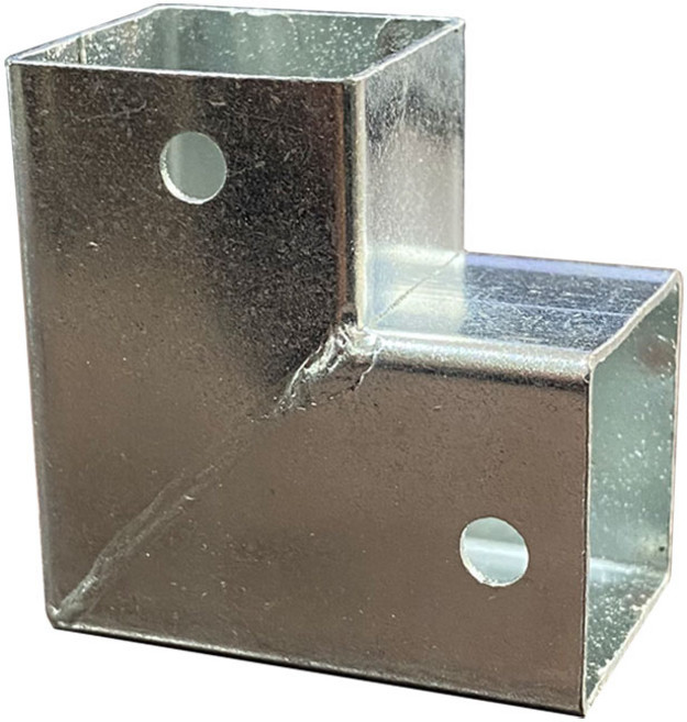 25mm 각관용 스틸 2구 사각파이프조인트 기본형 각관 연결 브라켓 맥스조인트, 1개