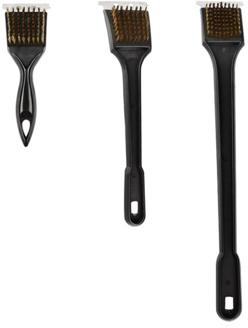 제우스 바베큐 그릴 브러쉬 간텍기 화구 청소솔, 1개, 검정