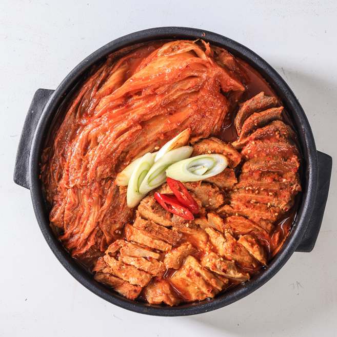 춘풍접객 시골 김치찜 1kg 양념장 돼지고기 등갈비 김치찌개 베이스 육수, 1개