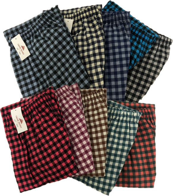 오마샤리프 국산 남여 체크 주머니 파자마 5부 7부 9부 10color