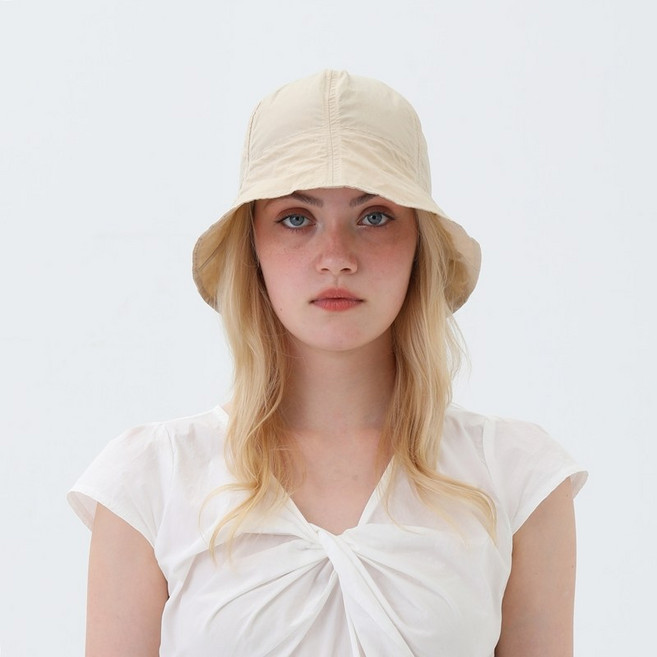 느와드코코 네츄럴 스트링 조절 초경량 얇은 버킷햇 모자