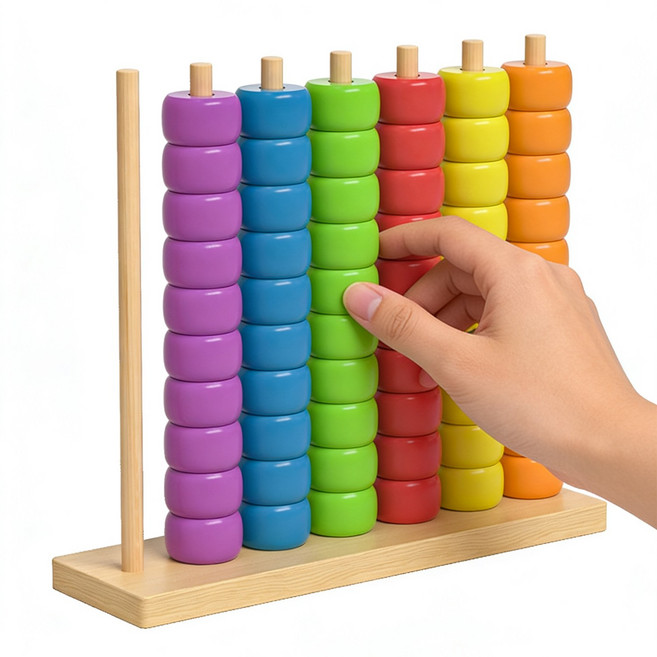 Zeekr 색깔 맞추기 쌓기 퍼즐 게임 빠른 패턴 맞추기 링 쌓기 퍼즐 2인용, 1세트