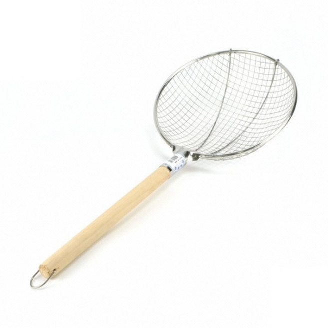 [SB수빈스토어] 스텐 마포건지기 튀김건지기 뜰채 국수채망 치킨뜰채 면채망, 스텐마포건지기 2호(30.5cm) 고운망(1.2cm)