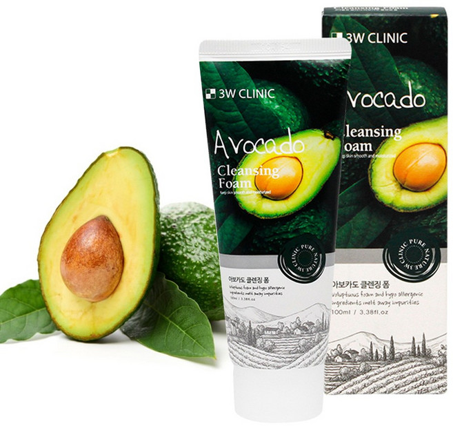 아보카도 클렌징폼 100ml 폼클렌져 보습력 세정력, 1개