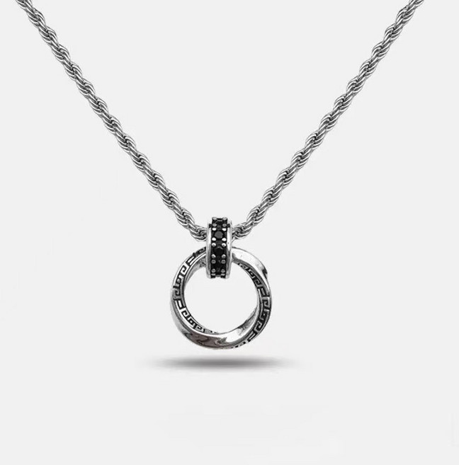 위드아이즈 뫼비우스 아티클 목걸이 - 스네이크 체인