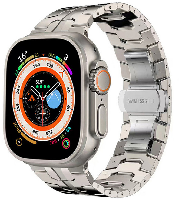 티엑스엘엑스 애플워치 라인 메탈 스트랩, 티타늄, 1개