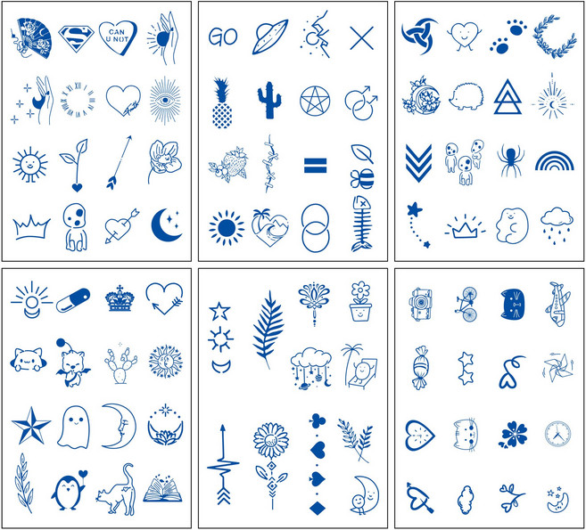 5월star 타투스티커 B타입 헤나 문신 레터링 오래가는 타투, 1개