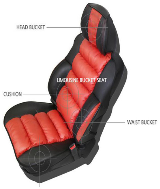 원씽 가죽 리무진 시트커버 통품 열선 4계절용, 심플(블랙), 1개