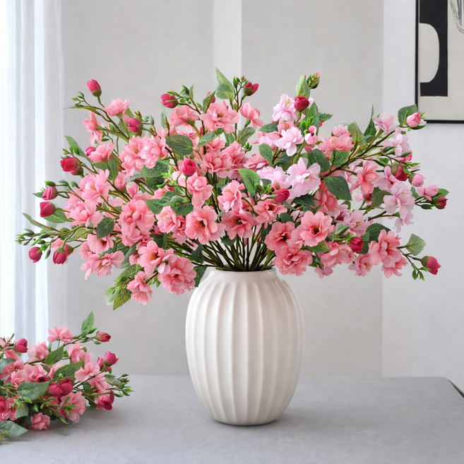 로에비스 감성조화 생화급 조화 20송이, 1개, 핑크