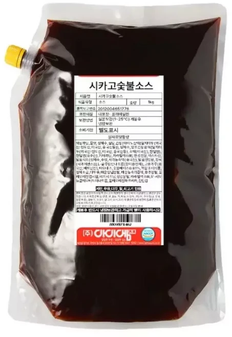 아이엠소스 시카고숯불소스-1kg, 1kg, 1세트