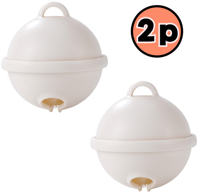 소소공감 자이언트 8CM 프리미엄 엉킴 방지 세탁볼, 크림 화이트, 2개