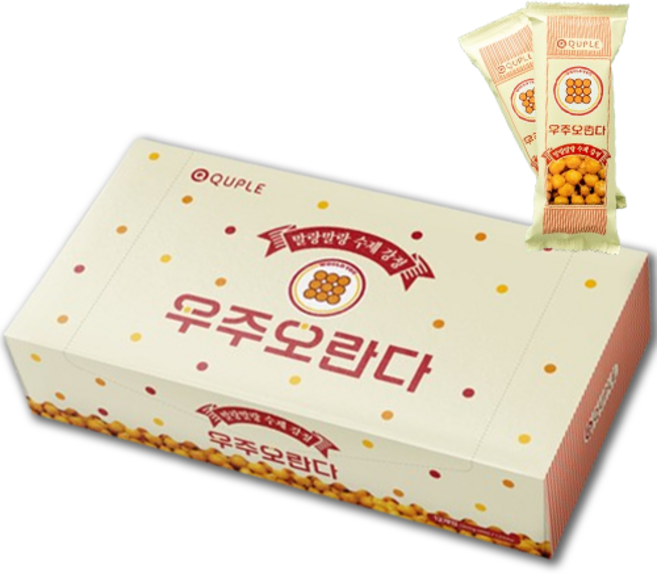 우주오란다 말랑말랑 플레인 강정, 30g, 18개