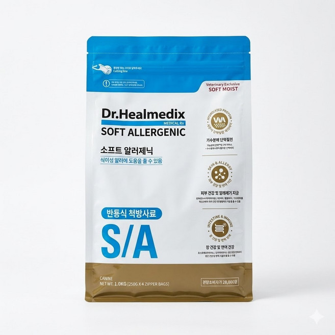 닥터힐메딕스 소프트 알러제닉 SA 반습식사료 3kg, 1개, 연어