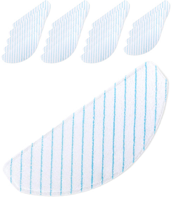 누심비 에코백스 로봇청소기 t8 t9 호환 일회용 줄무늬 걸레 20개, 누심비 에코백스 T9 줄무늬 호환 걸레