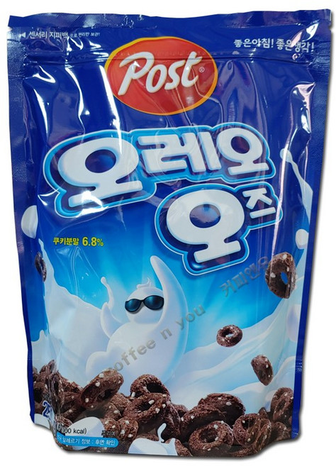 포스트 오레오오즈/레드 라이스앤단백질 콘/쵸코후레이크 건강한칠곡 콘푸라이트1/3라이트 고소한현미 시리얼, 오레오오즈, 1개, 250g