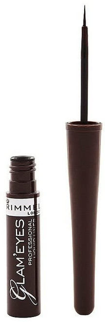 Rimmel London Glam Eyes 아이 라이너 프로페셔널 리퀴드 002 브라운 벨벳, 1개