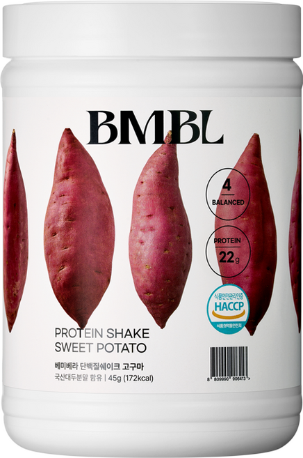 베미베라 콩백질 단백질쉐이크 고구마맛, 1개, 350g