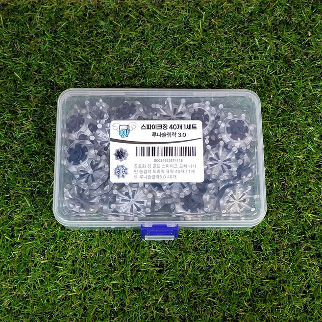 골프화 징 골프 스파이크 교체 40개, 1세트, 루니슬림락3.0