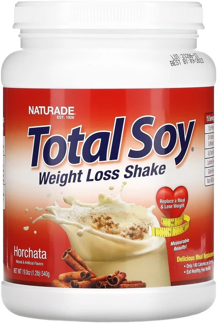 Naturade 토털 소이 체중 감량 셰이크 오르차타 1.2 lbs(540 g), 540g, 1개 - 쿠팡