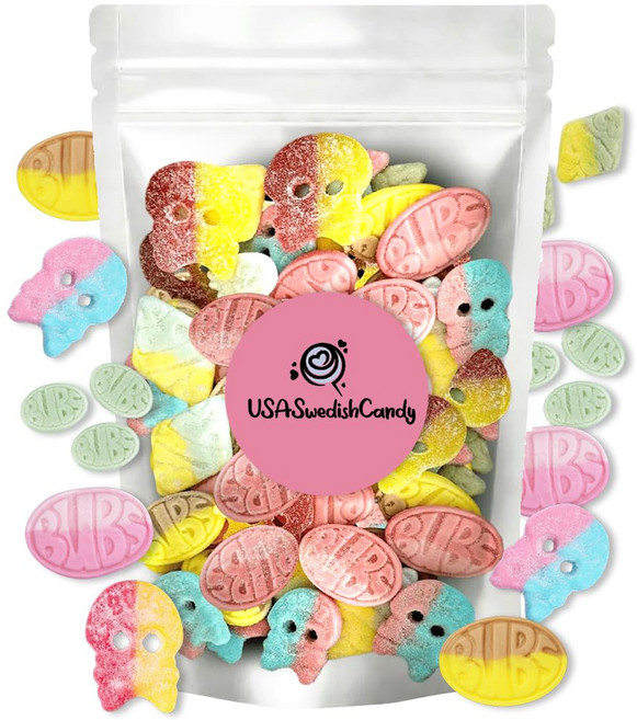 법스 스웨디시 캔디 믹스 5가지 맛 - Ovals Skulls and Tutti Frutti Sweet and Sour Swedish Gummies, 1개, 226g