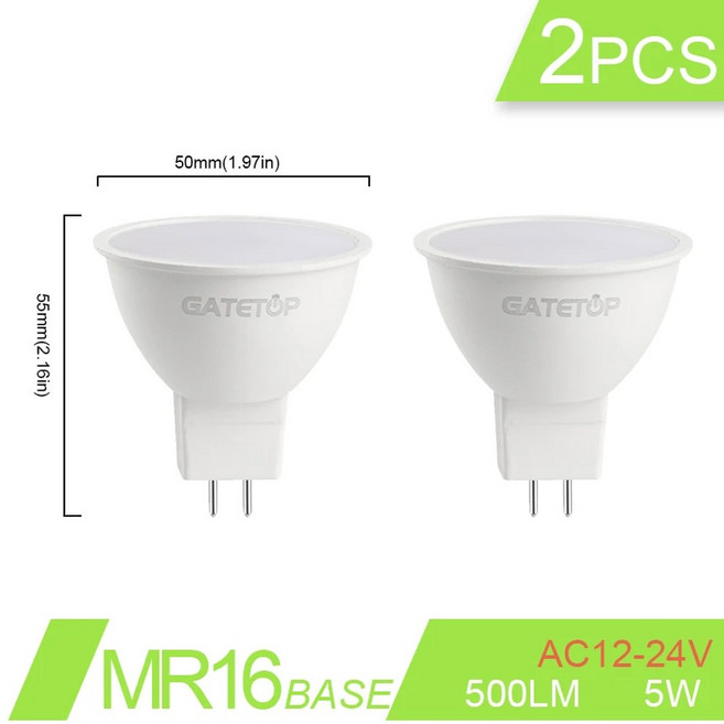 에너지 절약 LED 전구 GU10 표준 베이스 조명 봄빌라 AC220 240V E27 E14 B22 5W 9W 15W 24W 2, 1개, 19 MR16 12-24V 5W